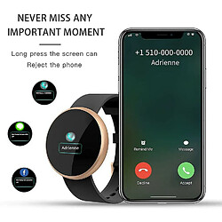 Acheter Chrono Montre Connectée , Smartwatch Femme Hommes Moniteur de fréquence Cardiaque, IP68 étanche Réveil Automatique écran Montre Connectée téléphone Mobile pour iPhone Android ,Noir