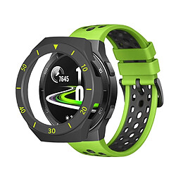 Coque en TPU bicolore avec échelle noir/vert pour votre Huawei Watch GT2e