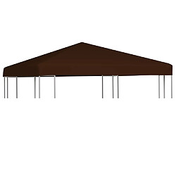 vidaXL Toile supérieure de gazebo 310 g/m² 3x3 m Marron