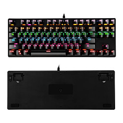 Acheter Universal Clavier mécanique USB à 87 clés de haute qualité, professionnel, facile à utiliser, clavier rétroéclairé hybride couleur | clavier (blanc)