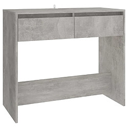 Maison Chic Table console | Meuble d'entrée | Table d'appoint Gris béton 89x41x76,5 cm Acier -GKD58048