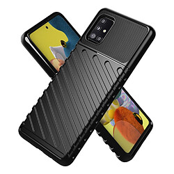 Coque en TPU peau de sergé noir pour votre Samsung Galaxy A51 5G SM-A516