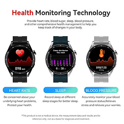 Yonis Montre Connectée IP67 Cardio Tension Sommeil