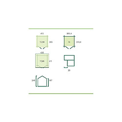 Avis Gardenas Chalet en bois 15.98 m² Ystad Avec gouttière.