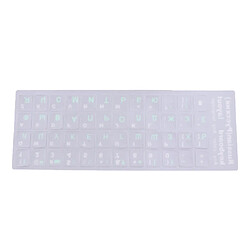 Avis Russe Lettres Vertes Couvercle Du Clavier Protecteur Autocollant Stickers Pour 10-17" Pc Portable