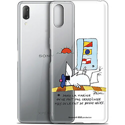 Caseink Coque Pour Sony Xperia L3 (5.7 ) [Gel HD Collection Les Shadoks ? Design La Marine - Souple - Ultra Fin - Imprimé en France]