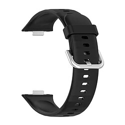 NIS Bracelet en silicone lisse avec boucle Phonecare compatible avec Huawei Watch Fit 3 - Noir