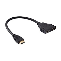 YOSOO Câble répartiteur HDMI mâle vers double HDMI femelle Câble adaptateur séparateur 1080P HDMI mâle vers double HDMI