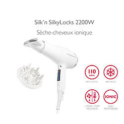 SilkyLocks 2200W Seche cheveux contrôle digital Silk'n HD1PEU002