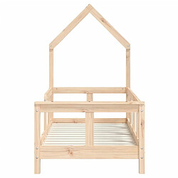 Acheter Maison Chic Lit simple Cadre de lit pour enfant,Lit d'Enfant Moderne 70x140 cm bois de pin massif -MN83476