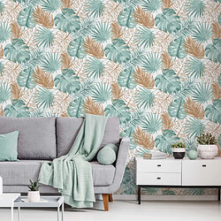 DUTCH WALLCOVERINGS Papier peint Feuilles de monstera Vert