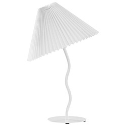 Beliani Lampe à poser en métal blanc ALWERO