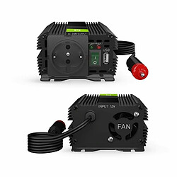 Green Cell Pro 150W/300W 12V 220V/230V Convertisseur de Tension Voiture Solaire Modifiée Volts Sinus Power Inverter sinusoïdale DC AC, Onduleur Transformateur