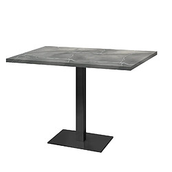 Restootab Table 120x70cm - modèle Milan lune bleue 