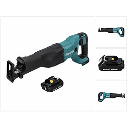 Makita DJR 186 Scie récipro sans fil, Scie sabre 18 V Li-ion + 1x Batterie BL 1820 2,0 Ah - sans chargeur