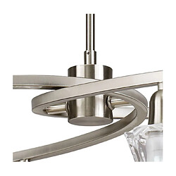 Luminaire Center Suspension Alaska Nickel satiné pas cher