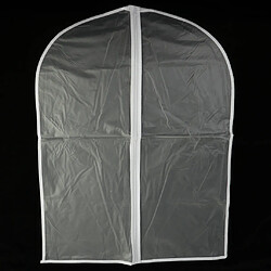 Avis 5pcs vêtements housse de protection transparente sac de rangement manteau imperméable 60x80cm