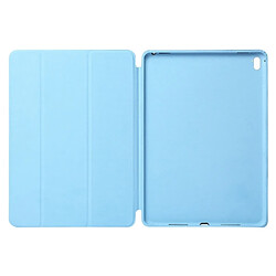 Acheter Wewoo Housse Étui Coque en cuir de couleur unie à rabat horizontal pour iPad Pro 11 pouces 2018avec support rabattable et fonction réveil / veille Bleu