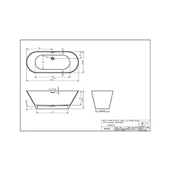 Acheter Baignoire îlot en solid surface RIHO BARCELONA 170x70 cm