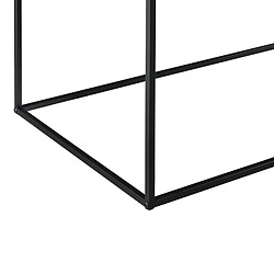 Table Console en Métal 50 x 55 x 55 cm Noir Mat [en.casa] pas cher