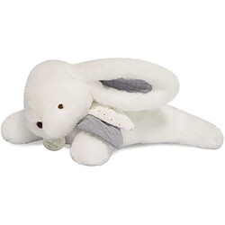 Doudou pantin Happy glossy blanc - Doudou et compagnie