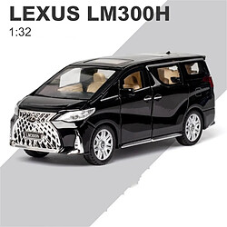 Universal 1: 32 Voiture jouet Lexus LM300h en métal Voiture en alliage Voiture jouet moulé sous pression Modèle de voiture Jouet de simulation haute Garçon | Voiture jouet moulé sous pression(Le noir)