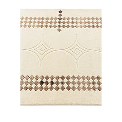 Vidal Tapis de couloir en laine 297x79 beige Darya pas cher