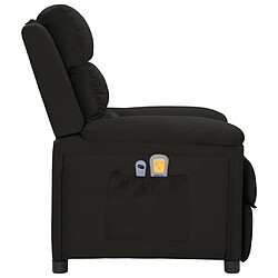 Avis vidaXL Fauteuil électrique de massage Noir Tissu