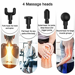 Acheter Riffi Pistolet de massage musculaire fascial portable Riff FH-320 avec vibration variable à 6 niveaux + 3 buses