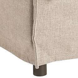 Avis Pegane Canapé 3 places en bois et polyester, couleur beige - Dim : L210 x l104 x H69 - 78 cm