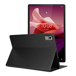 Visiodirect Etui en simili cuir pour Lenovo Tab P12 12.7" - Noir