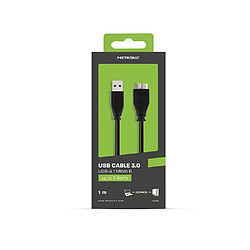 Avis Metronic Câble micro B /USB-A 3.0 - 1 m - noir