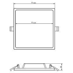 Acheter Encastré Plafonnier Moderne Spot LED 12W Panneau Lumière Intérieur Plafond Bureau Boutique Vitrine 230V LUMIÈRE 3000K