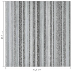 vidaXL Dalles de plancher autoadhésives 20 pcs PVC 1,86 m² gris clair pas cher