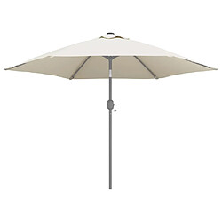 Avis vidaXL Tissu de remplacement pour parasol d'extérieur Blanc 300 cm