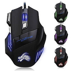 Universal 2019 de haute qualité 5500 DPI 7 Bouton LED optique USB Gaming Mouse de souris de jeu filaire pour joueur professionnel