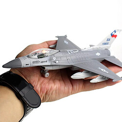 Avis 1: 100 Avion De Chasse F-16 Modèle D'avion De Chasse En Alliage Diescast Avec Support Gris