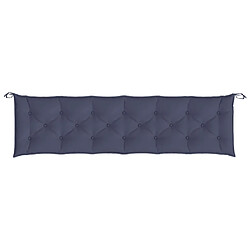 Maison Chic Coussin Confort | pouf | Coussin de banc de jardin bleu marine 200x50x7 cm tissu oxford -GKD37821