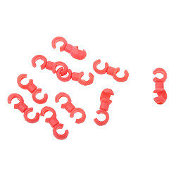 Acheter Guides 10pcs Vélo Cycle Frein Vtt Engrenage Clips De Style Maison De Câble De Tuyau Rouge