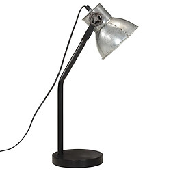 Avis vidaXL Lampe de bureau 25 W argent vintage 17x17x60 cm E27