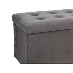 Atmosphera, Createur D'Interieur Pouf pliant double velours Lysandre - gris - Atmosphera