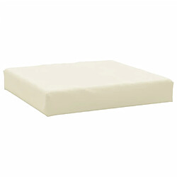 vidaXL Coussin de palette crème 60x60x8 cm tissu oxford