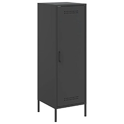 vidaXL Buffet haut noir 36x39x113 cm acier