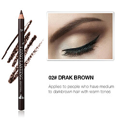 12pcs imperméable longue durée crayon à sourcils crayon à sourcils stylo set brun foncé