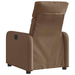 Acheter Maison Chic Fauteuil Relax pour salon, Fauteuil inclinable électrique Marron Tissu -GKD12580