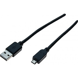 Abi Diffusion Cordon réversible usb 2.0 a / micro b m/m - 1 m