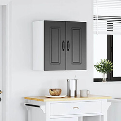 Avis vidaXL Armoire murale de cuisine Kalmar noir bois d'ingénierie