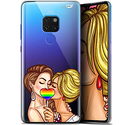 Caseink Coque arrière Huawei Mate 20 (6.5 ) Crystal Gel HD [ Nouvelle Collection - Souple - Antichoc - Imprimé en France] 2 Girls 1 Candy