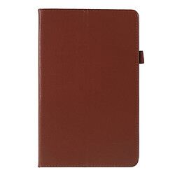 Etui en PU marron avec support pour votre Samsung Galaxy Tab A 10.1 (2019) SM-T510/SM-T515