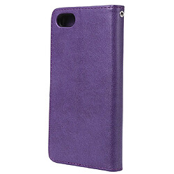 Avis Wewoo Housse Coque Pour Huawei Y5 Prime 2018 Étui de protection à rabat horizontal de couleur unie avec support et fentes cartes et portefeuille et cadre photo et lanière violet